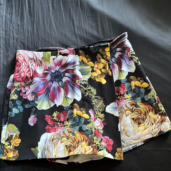 Express Floral Mini Wrap Skirt Casual - Picture 1 of 4